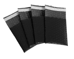 Foliopak z folii bąbelkowej 19x25 cm czarny z zamknięciem 50 szt